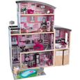 KidKraft - Maison de poupées en bois Sparkle avec 30 accessoires inclus-0