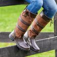 Bottes de Neige Femme - Bottes Hiver Imperméables - Fermeture Zip