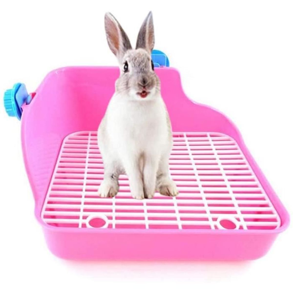Bac Litière de Lapin Maison de Toilettes pour Lapin Hamster Rat