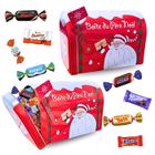 PRO DISTRI 2 Boîtes du Père Noël remplies de 40 chocolats assortis | Kinder, Milka, Daim, Celebrations | Cadeau gourmand de fin d’année