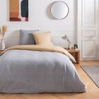 FUTURE HOME Parure de lit 2 personnes en flanelle coton 57 fils unie multico 240x220cm