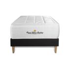ROYAL PALACE BEDDING Ensemble sommier matelas 90x190 Windsor Ressorts ensachés et mémoire de forme - 26 cm - Equilibré - sommier Noir