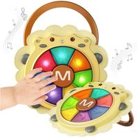 Bébé Tambour Électronique Jouets Musicaux Lumière Sonore Instruments Jeu Activité Sensorielle Jouet D'apprentissage Vacances Noël