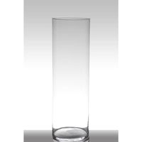 INNA-Glas Vase à Poser au Sol en Verre Sansa, Cylindre - Rond, Transparent, 60cm, Ø 19cm - Vase cylindrique - Vase Transparent