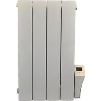 Radiateur électrique fixe en aluminium horizontal - gamme INTER 700W - Blanc - Programmable - Thermostat digital  - DELTACALOR