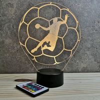 Lampe de chevet veilleuse Handball avec télécommande - Cadeau anniversaire surprise Collection Déco
