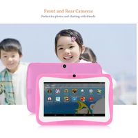 7'' enfants tablet pc android 4.4.2 tablette 1.5ghz quad core 8gb wifi tablette 1024x600 hd écran enfants dispositif d'éducation