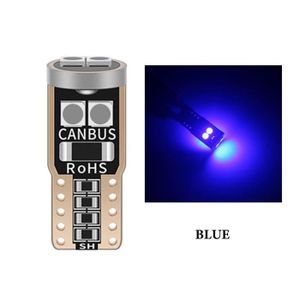 AMPOULE TABLEAU BORD Bleu - 10 pièces - Feux de stationnement de voiture à LED super lumineuses, Ampoules latérales de virage auto