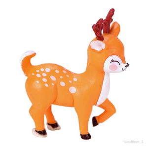 FIGURINE - PERSONNAGE Figurine de cerf, jouet pour garçons et filles, cadeau de fête, modèle de cerf, Animal pour jardin D