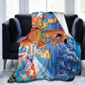 COUVERTURE - PLAID Scooby Doo Cozy Fleece Throw Blanket Couverture Home Bed Sofa Blanket[2544]