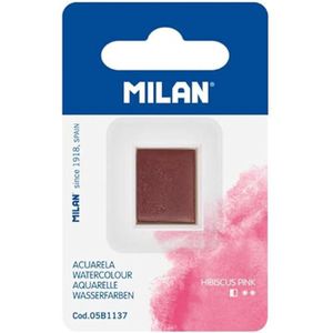 PEINTURE AQUARELLE MILAN® Rechange aquarelle au format moyen godet, rose hibiscus