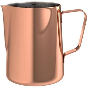 Tasse /à mousser le lait 600 ml//1000 ml Pichet /à caf/é /épaissi en acier inoxydable avec un bec verseur sans couvercle pour le caf/é au lait expresso et le lait moussant 600ML