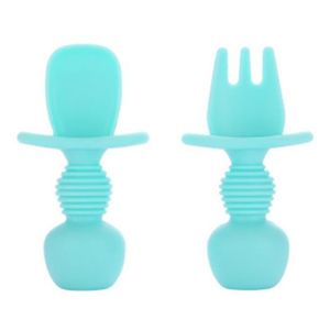 Numnum Pack 2 Precuillere D Apprentissage Pour Bebe 6 Gris Vert Silicone Ideal Blw Cdiscount Puericulture Eveil Bebe