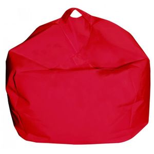 POUF - POIRE Pouf DMORA rouge en forme de poire - 65 x 50 x 65 cm