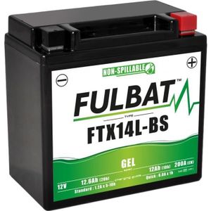 BATTERIE VÉHICULE Batterie Fulbat GEL SLA FTX14L-BS GEL 12V 12AH 200 AMPS 150x87x145 + Droite