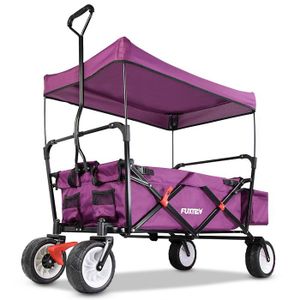 CHARIOT DE TRANSPORT Chariot de transport  - FUXTEC Wild Cruiser - Pourpre - pliable charge 75 kg