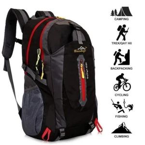 40l Résistant à l'eau Sac à dos de voyage Camp Randonnée Ordinateur  portable Daypack Trekking Climb Back Sacs Pour Hommes Femmes