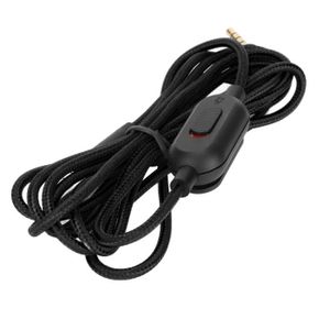 Vhbw Câble audio AUX compatible avec Logitech G Pro, G Pro X, G233, G433  casque - Avec prise jack 3,5 mm, 200 cm noir