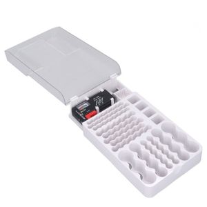 BARDAGE - CLIN Organisateur de batterie MINIFINKER - Boîte de stockage avec rembourrage souple et couvercle transparent