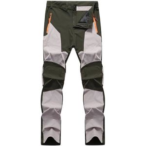 PANTALON DE SPORT Pantalons de Randonnée Homme Imperméable Respirant Extensible - Marque - Couleur Kaki - Terrain Montagne-Kaki