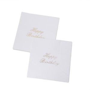 Ameublement Et Decoration Tomkity 60pcs Serviettes Joyeux Anniversaire Serviettes Danniversaire Serviettes De Table En Papier Jetable Parfait Pour Decoration De Table Anniversaire Banquet Mariage Baby 16 5cm 16 5cm Bougie Cuisine Maison