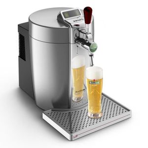 KRUPS Tireuse à bière Beertender - VB700E00 - Compatible fûts 5 L -  Chrome