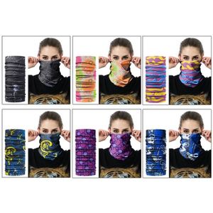 ECHARPE - FOULARD 6PCS Elastique Tube Bandeaux Echarpe Gaiter Masque UV Résidence pour Yoga Course à Pied Randonnée Cyclisme Couvre-Chef