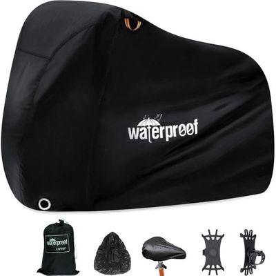 Housse Vélo Extérieure Pour 2 Vélos - Tissu Oxford 210D Imperméable, Anti-UV - Protection Pluie, Neige, Poussière - 6