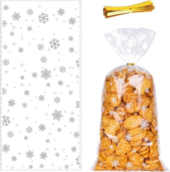Sacs Transparents Refermables Auto-scellants 3x5 Pouces - Pour Bonbons, Biscuits, Petits Objets (Marque: Gifts Int)