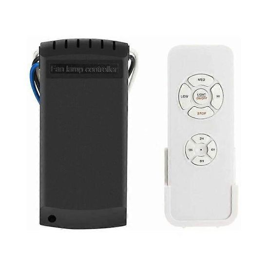 Télécommande Universelle Pour Ventilateur De Plafond - Minuterie 1/2/4h - 6 Vitesses - Remplacement Facile