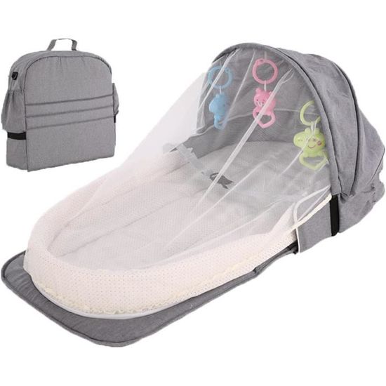 Berceau Bébé Pliable Et Portable - Léger, Avec Filet Respirant, Idéal Voyages Et Siestes - 6