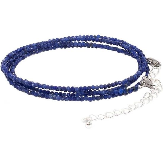 Collier Long En Sodalite - Pierre Naturelle, Style Bohème Et Occasion