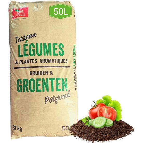 Terreau Plantation La Plaine Chassart 50L - Pour Arbres, Arbustes Et Plantes D'Extérieur