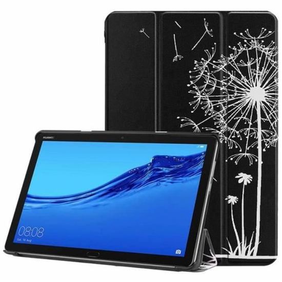 étui Pour Tablette Huawei Lspcase Coque Huawei Mediapad M5 Lite/C5 10.1 Pouces Etui En Cuir Portefeuille Cover Flip Stand Housse Pour Tablette Avec Porte-stylo Pour Huawei Mediapad C5 / M5 Lite 10.1