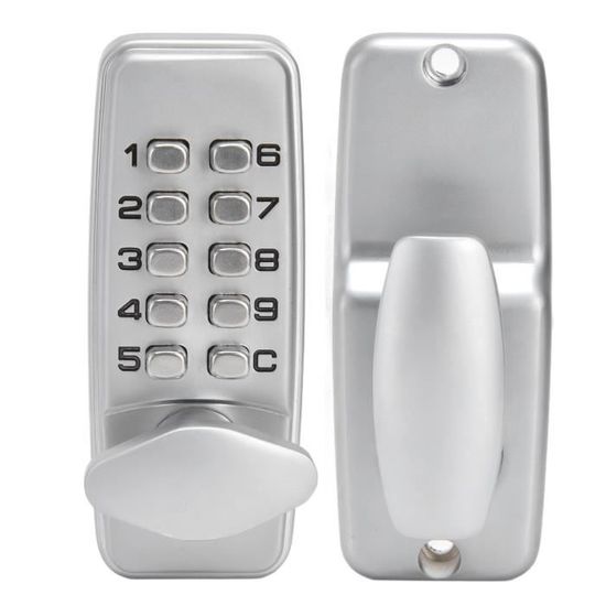 Cadenas à Code Rotatif - Verrou Sans Clé Pour Armoire, Casier Ou Boîte à Outils - Mécanique Et Réglable