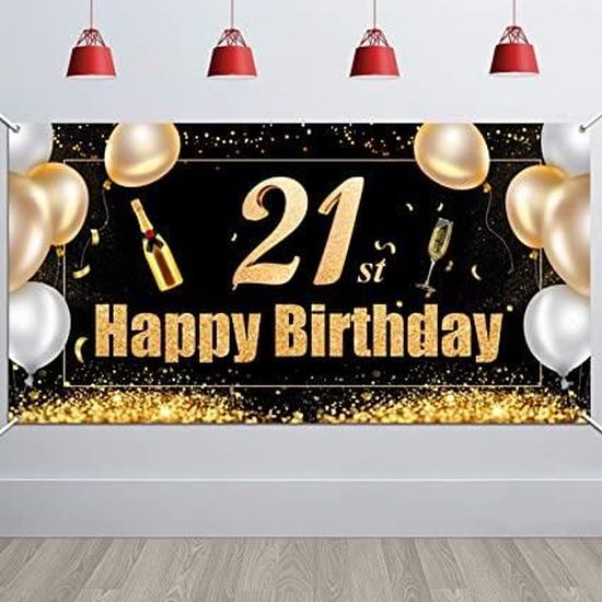 21 Ans Anniversaire Decoration Noir Et Or Extra Grande 21 Ans Anniversaire Photo Booth Toile De Fond 21 Ans Tissu Affiche Banniere Cdiscount Appareil Photo 21 Ans Anniversaire Decoration Noir Et Or Extra Grande 21 Ans Anniversaire Photo Booth Toile De Fond 21 Ans Tissu Affiche Banniere Cdiscount Appareil Photo
