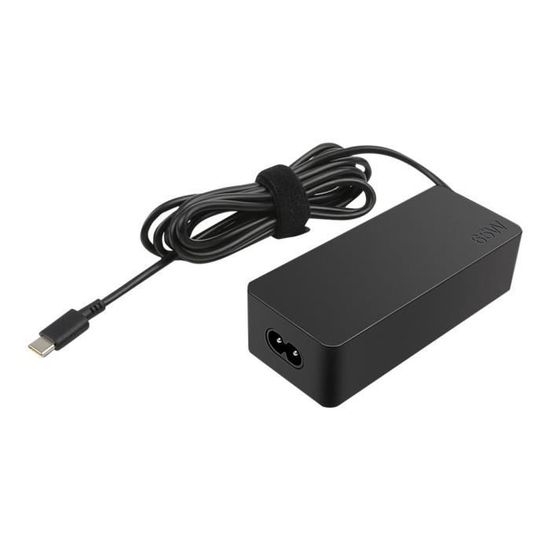 Lenovo USB-C 65W AC Adapter Adaptateur secteur CA 100-240 V 65 Watt Europe centrale noir pour Yoga 520-14IKBR; 730-13IKB;…