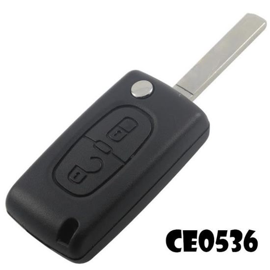 Boîtier Clé Plip Compatible Peugeot 3008 5008 - Référence CE0523, Lame Rainurée 8mm