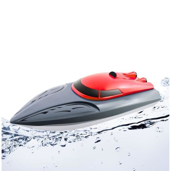 Bateau Radiocommandé De Pêche 300m – 1.8kg – Avec Détecteur De Poissons Et 2 Trémies – Noir
