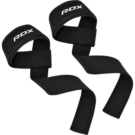 Sangle De Poignet De Musculation RDX - Support Pour Haltérophilie Et Bodybuilding - Noir