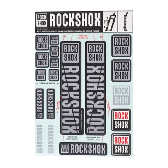 Autocollants De Rechange Pour Fourche Rock Shox 35 (2021) - Personnalisation VTT - Noir Mat - 11