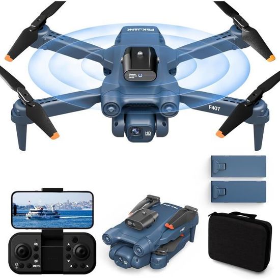 Drone Enfant Avec Caméra 720P HD - WiFi FPV, Double Batterie, 360° Flips, Maintien Altitude - Cadeau Idéal Pour Débutants