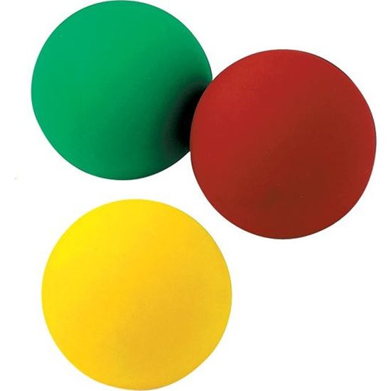 Lot de 3 balles à jongler en PVC - VISIODIRECT - Diamètre 68 mm - Pour enfants de 2 ans et plus