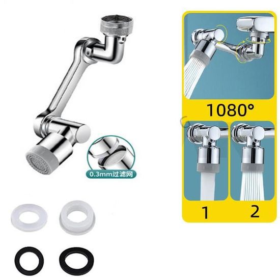 Embout de robinet - Orientable - Pour robinets - Rotatif à 1080- Appuyez  sur la tête de A356 - Cdiscount Bricolage