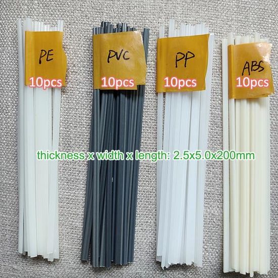 50 Baguettes De Soudure Plastique ABS - Multicolore - Pour Réparation