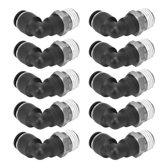 25 Connecteurs Plastique Pour Tente/auvent - Angle Droit, Diamètre 8,5 Mm, Remplacement Armature, Blanc