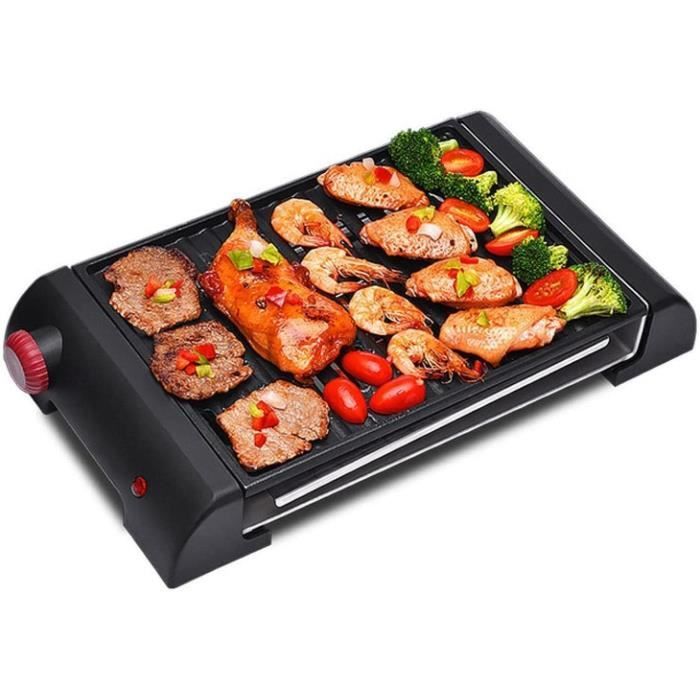 Jiawu Plaque De Cuisson Électrique Ronde 30 Cm Antiadhésive Sans Fumée Avec Poignées