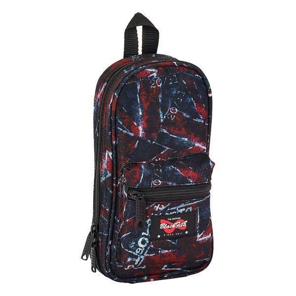 Sac à Dos Adaptable Chariot Pack 3 Pièces Safta BLACKFIT8 OXFORD - Sac à Dos, Trousse Et Trousse De Toilette - Design Unique Et Licence Officielle Trousse De Toilette Poignée Latérale