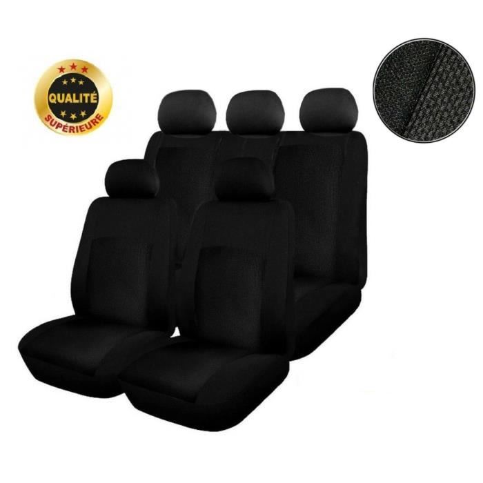 Noir Housses Couvre Sieges Jeu Complet Protecteurs Pour Citroen C2 C3 C4 C5