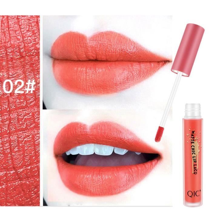 1PC rouge à lèvres imperméable longue durée mat rouge à lèvres maquillage cosmétique de beauté LIA81004087B_7274